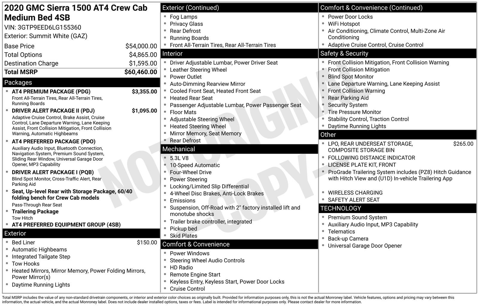 Used 2020 GMC Sierra 1500 AT4 w/ AT4 Premium Package AWD/4WD image 37
