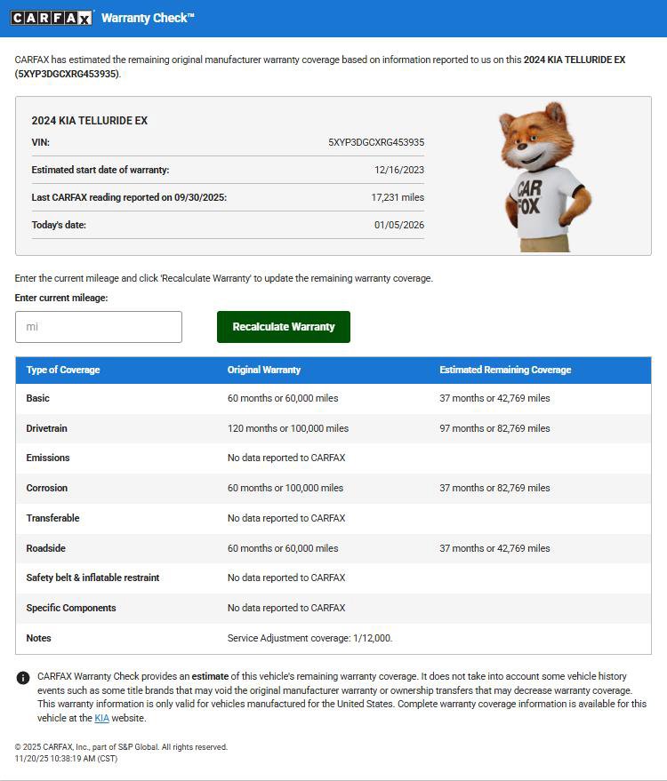 Used 2024 Kia Telluride EX w/ EX Captain's Chair Package image 43