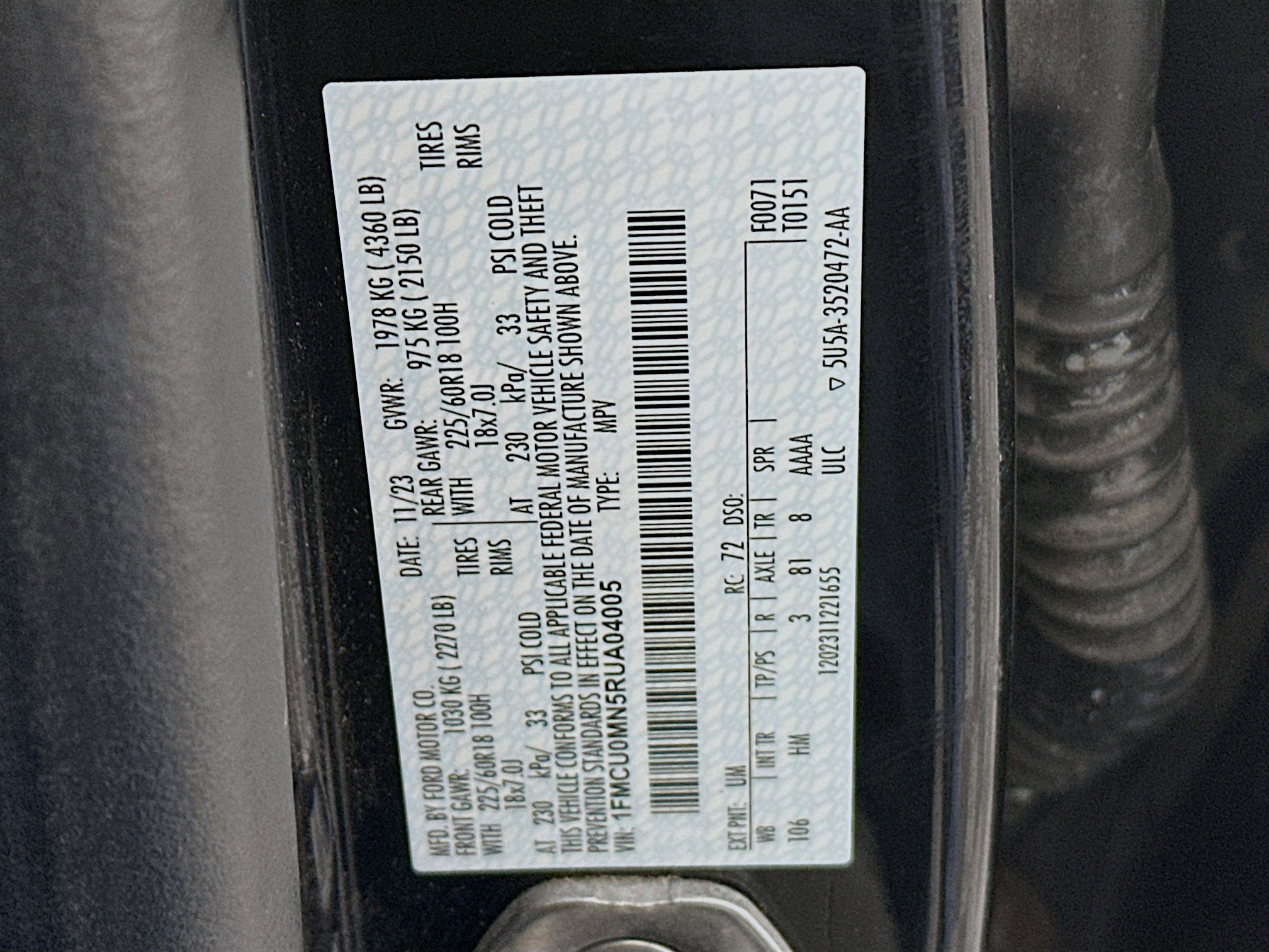 Used 2024 Ford Escape ST-Line image 12