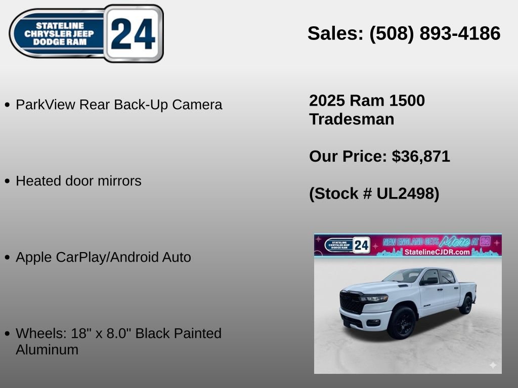 Certified 2025 RAM 1500 Tradesman w/ Night Edition AWD/4WD image 5