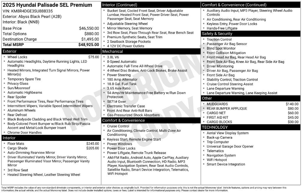 Certified 2025 Hyundai Palisade SEL AWD/4WD image 5