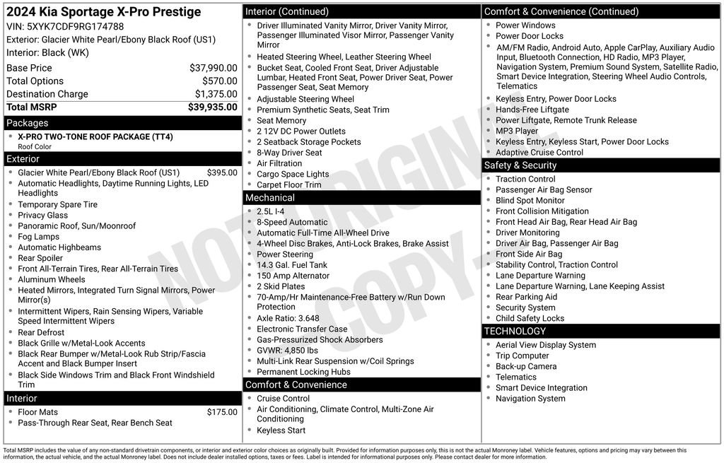 Certified 2024 Kia Sportage X-Pro Prestige image 46