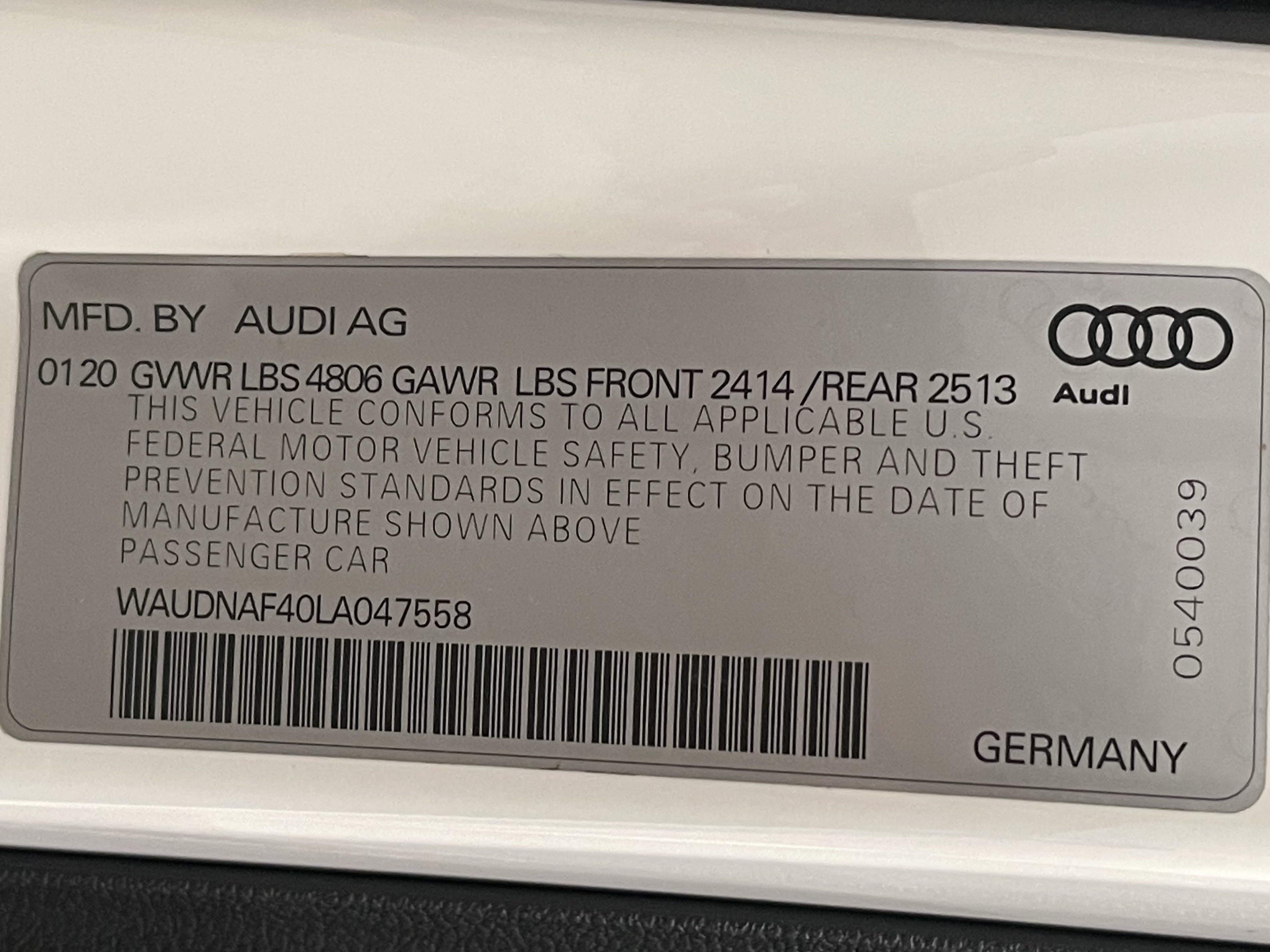 Used 2020 Audi A4 2.0T Premium w/ Convenience Package AWD/4WD image 25
