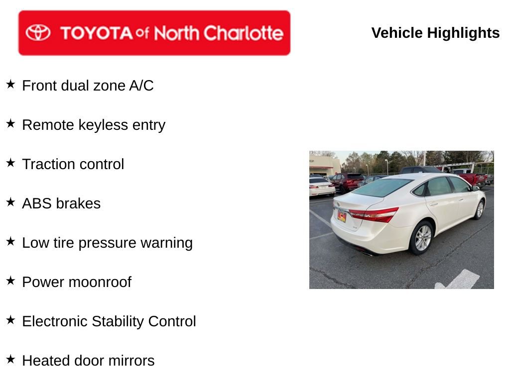 Used 2015 Toyota Avalon XLE Premium image 5