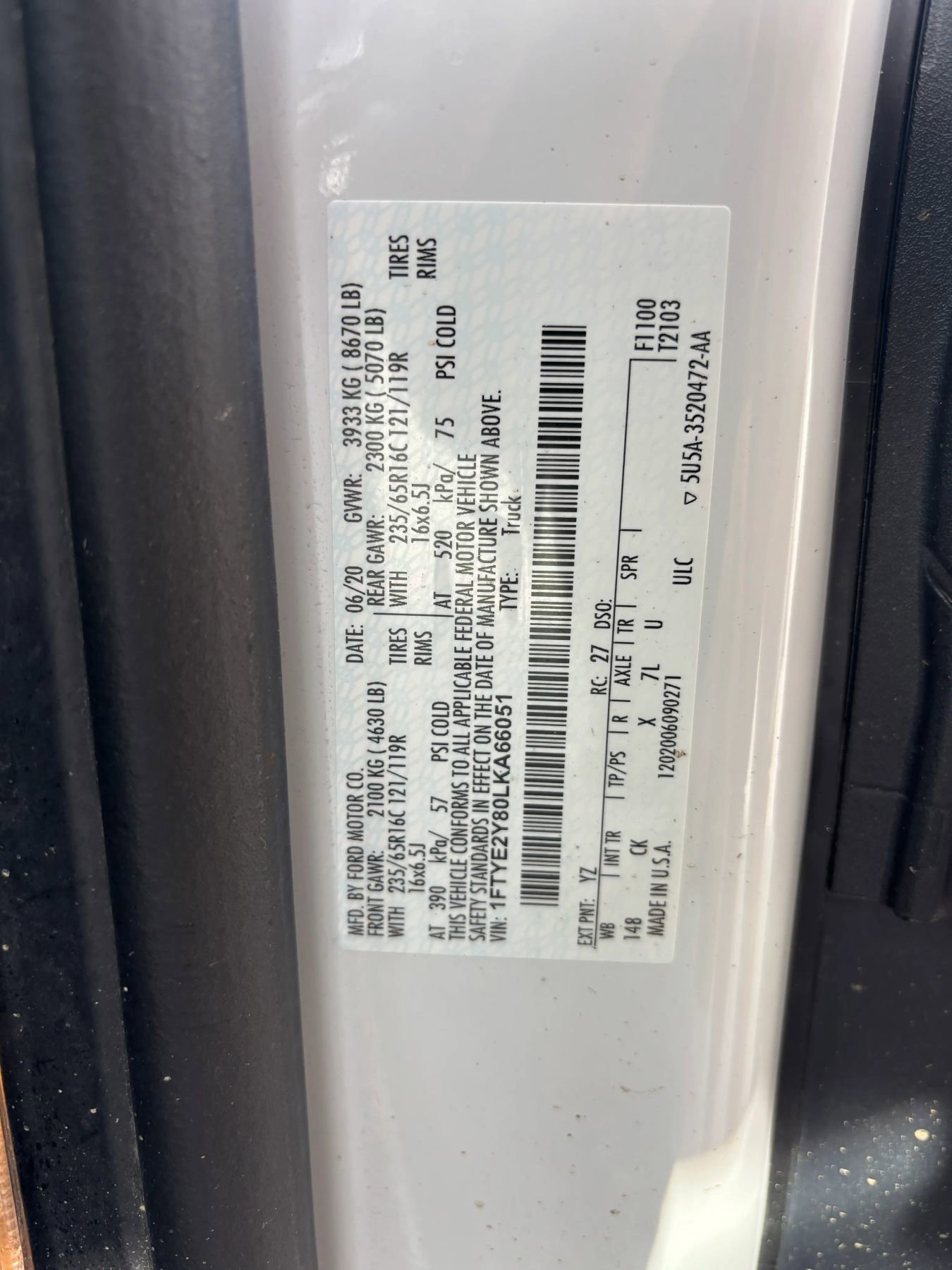 Used 2020 Ford Transit 150 Low Roof AWD w/ Upfitter Package image 28