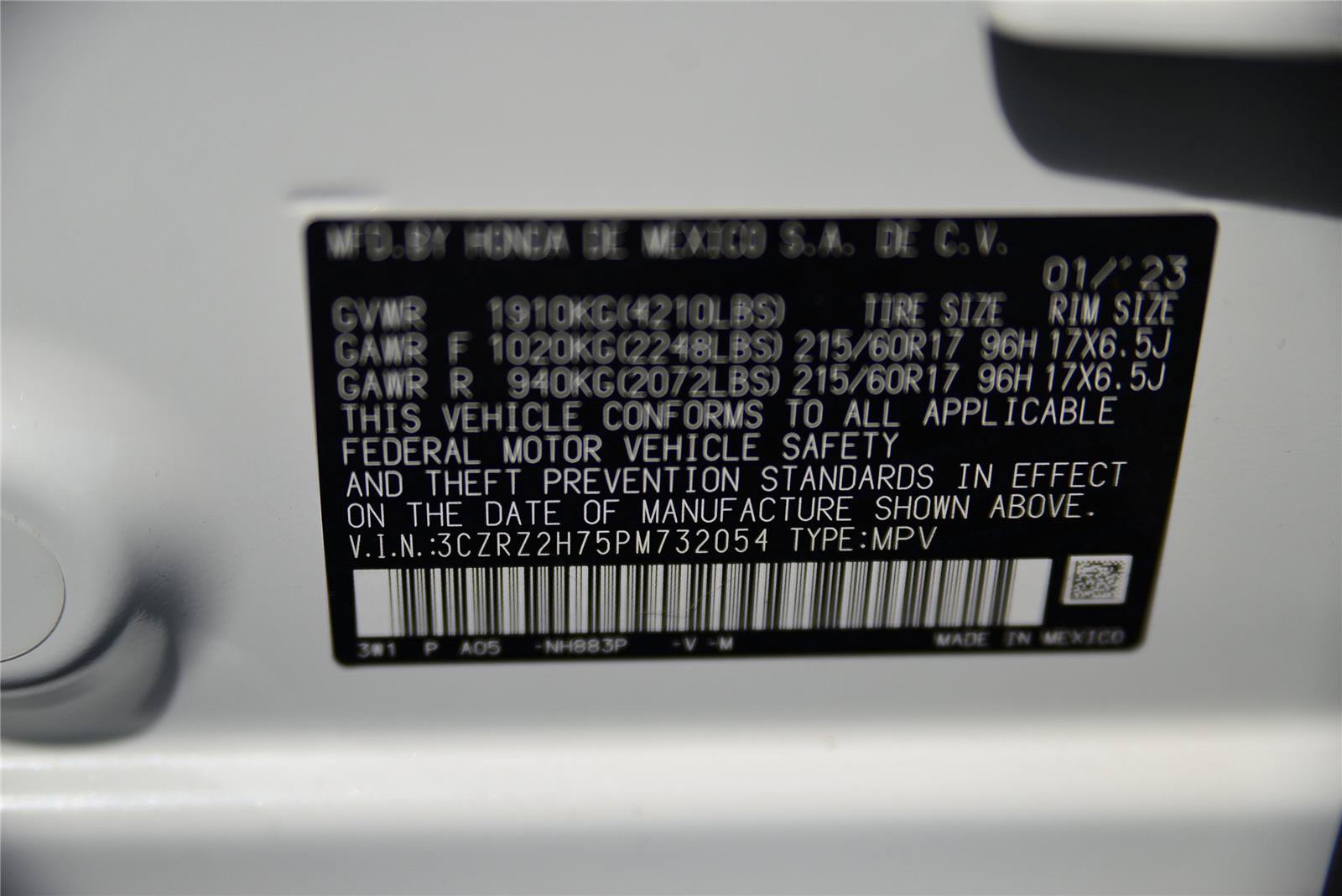 Used 2023 Honda HR-V EX-L image 35