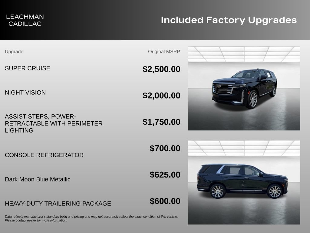 Certified 2023 Cadillac Escalade Premium Luxury Platinum w/ Heavy-Duty Trailer Package AWD/4WD image 11