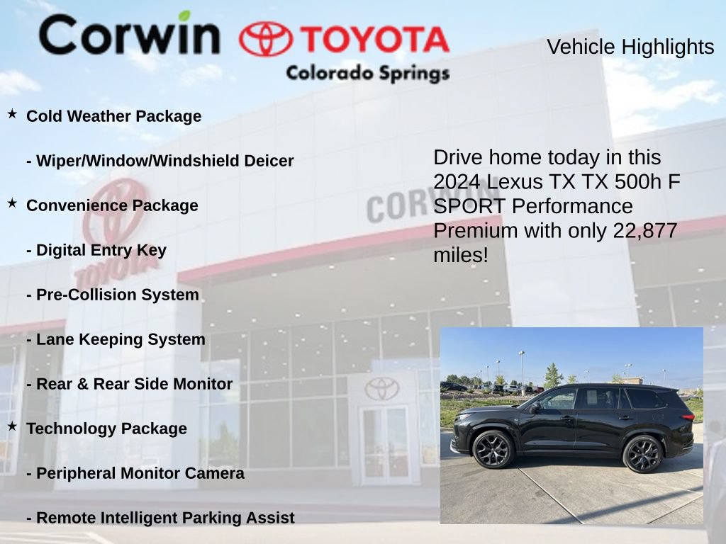 Used 2024 Lexus TX 500h AWD w/ Technology Package image 7