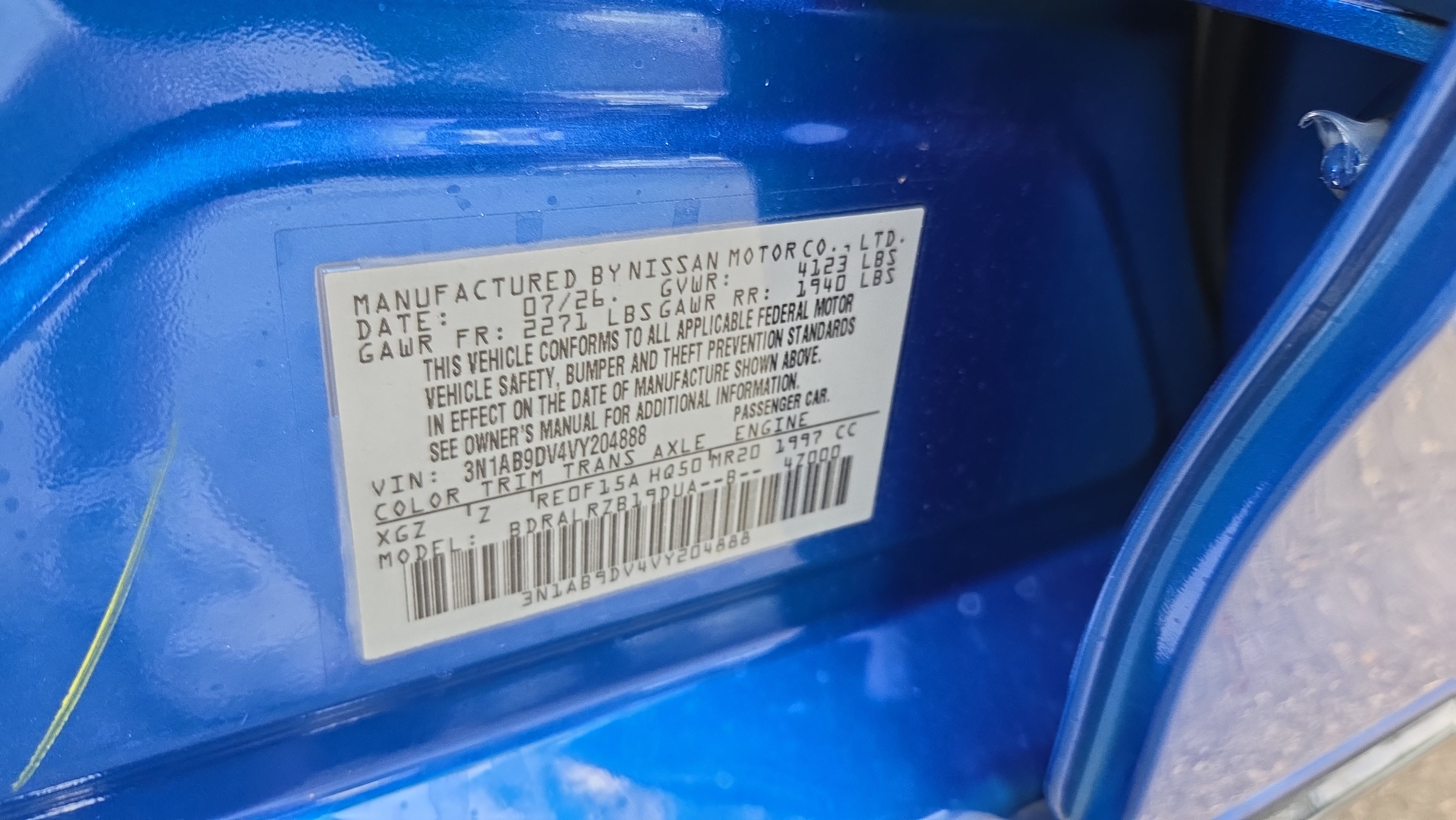 New 2027 Nissan Sentra SR w/ Floor Mat Package FWD image 16
