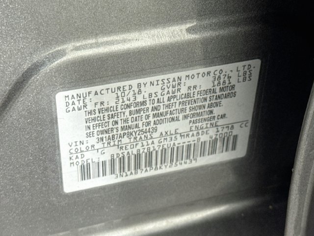 Used 2019 Nissan Sentra S FWD image 36
