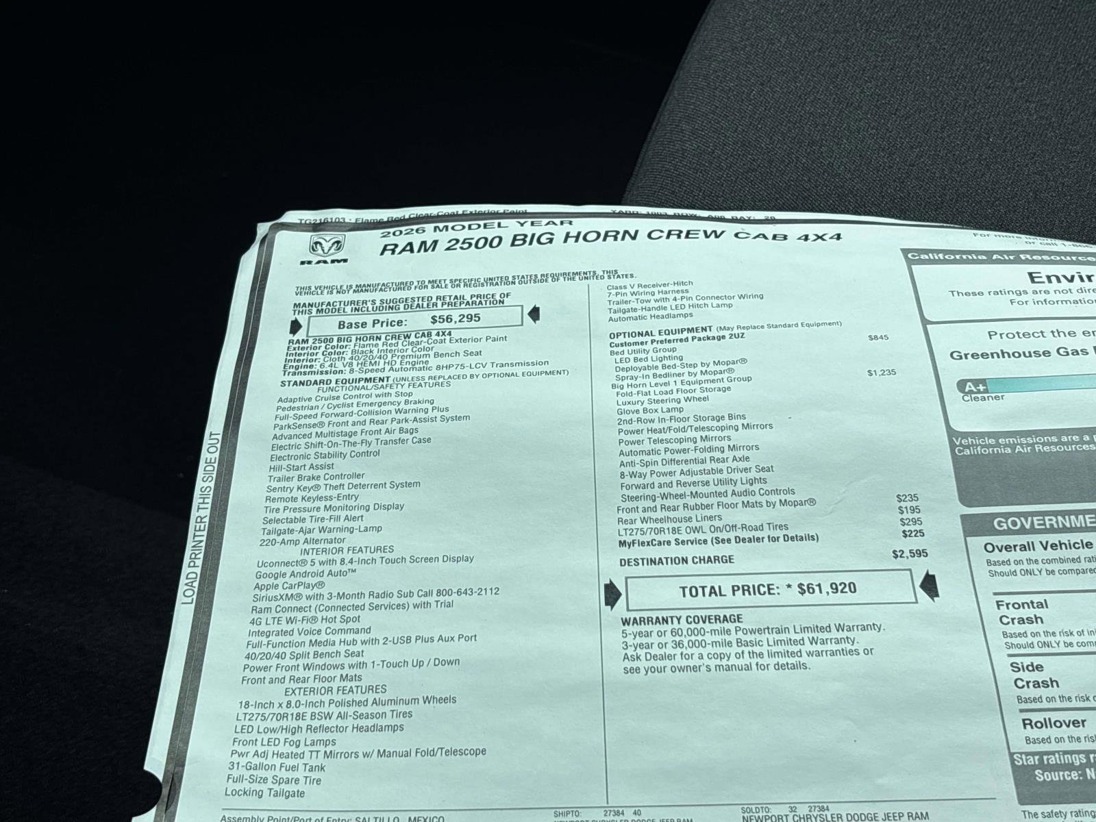 New 2026 RAM 2500 Big Horn image 12