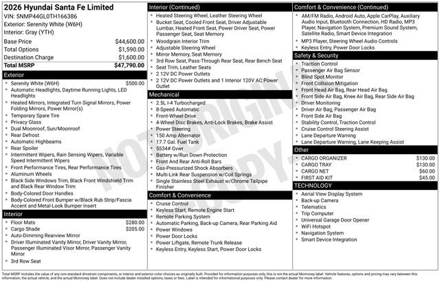 New 2026 Hyundai Santa Fe Limited FWD image 27