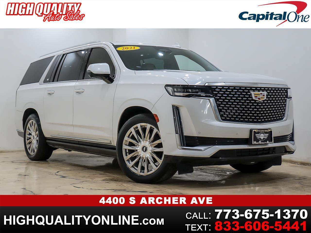 Used 2021 Cadillac Escalade ESV Premium Luxury w/ Driver Assist Tech Package AWD/4WD image 1