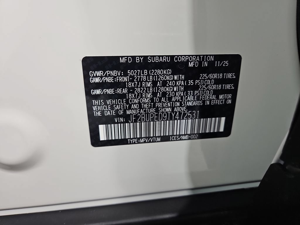 New 2026 Subaru Outback Touring AWD/4WD image 29