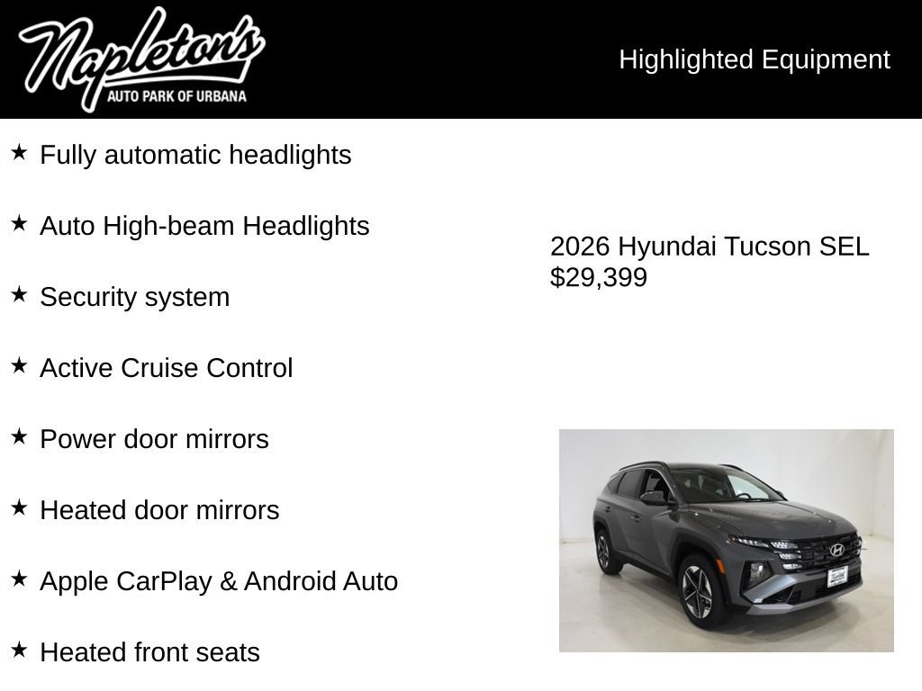 Used 2026 Hyundai Tucson SEL AWD/4WD image 17