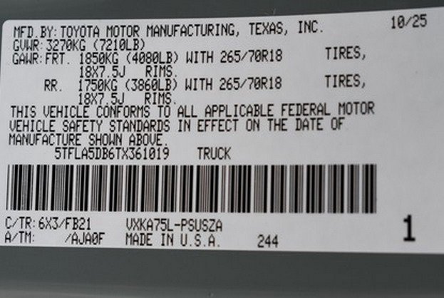 New 2026 Toyota Tundra SR5 image 15