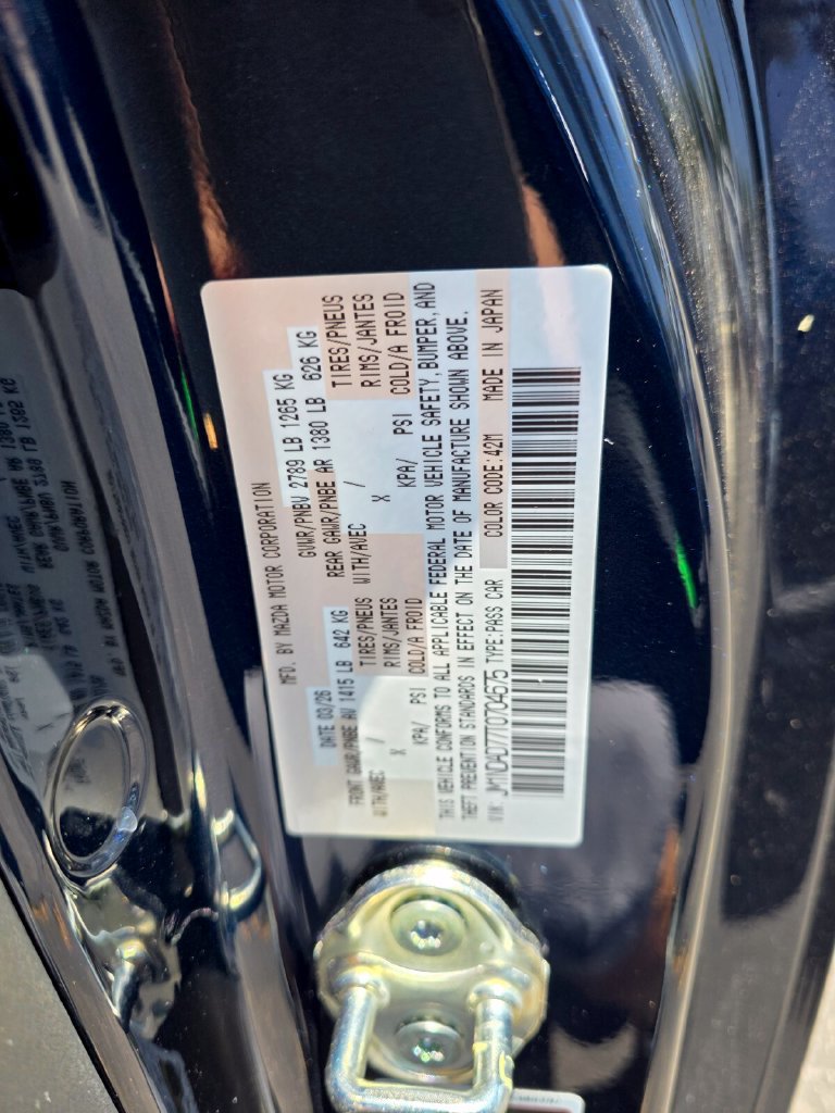 New 2026 MAZDA MX-5 Miata Grand Touring w/ Weather Package RWD image 26