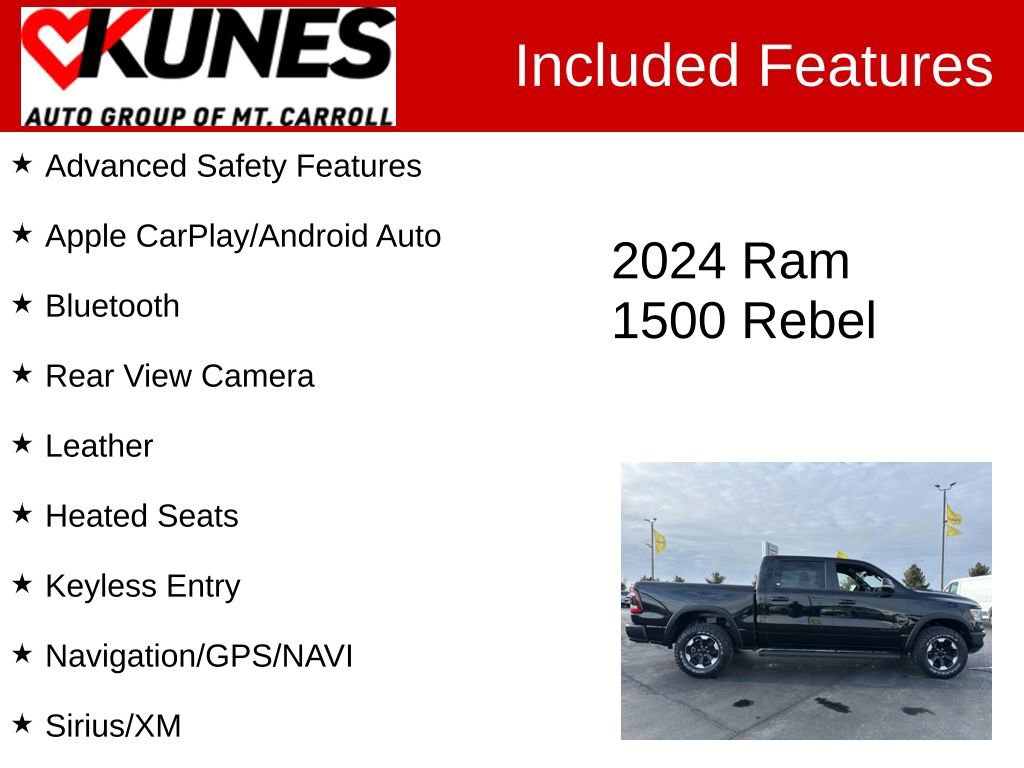 Used 2024 RAM 1500 Rebel w/ Rebel Level 1 Equipment Group image 3