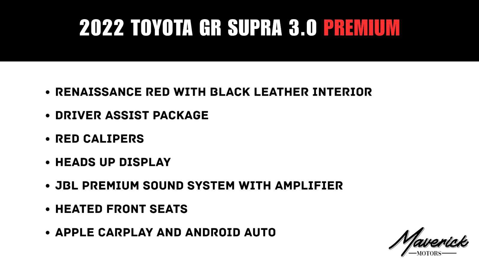 Used 2022 Toyota Supra Premium w/ Driver Assist Package RWD image 2