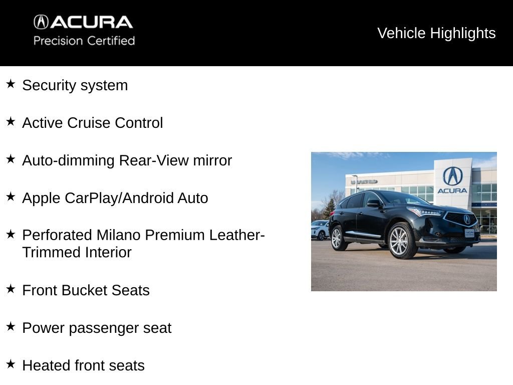 Certified 2024 Acura RDX w/ Technology Package image 17