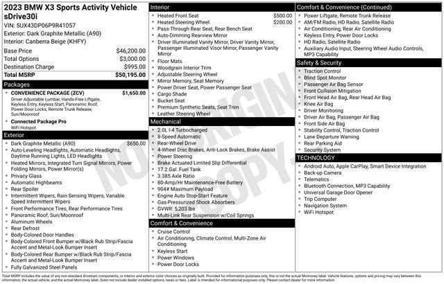 Used 2023 BMW X3 sDrive30i image 11