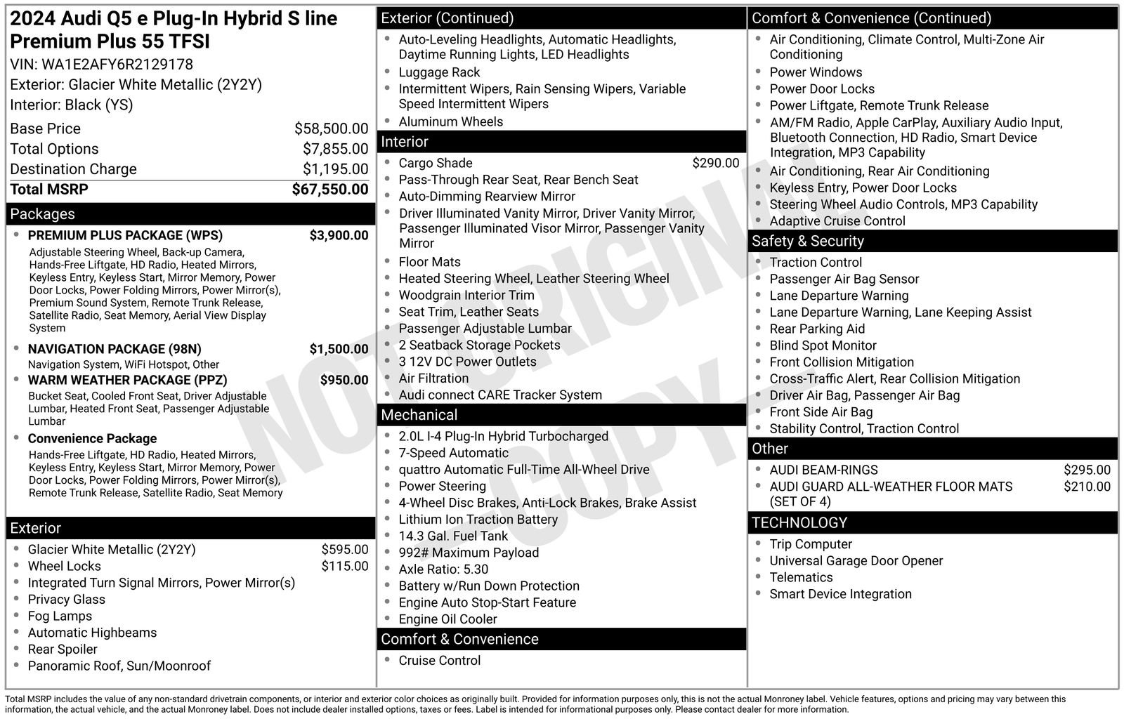 Used 2024 Audi Q5 e Premium Plus w/ Premium Plus Package image 36