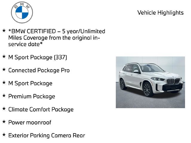 Certified 2025 BMW X5 xDrive40i AWD/4WD image 10