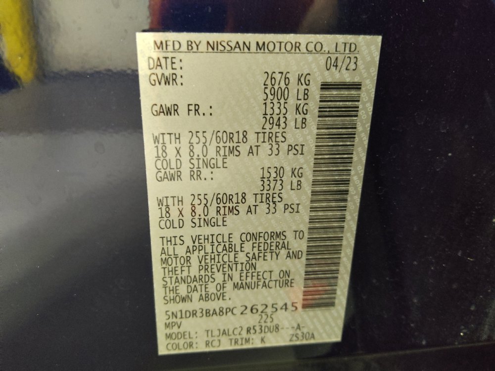 Used 2023 Nissan Pathfinder SV w/ Cargo Package FWD image 33