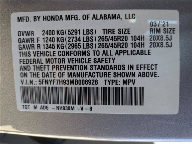 Used 2021 Honda Passport Touring image 26