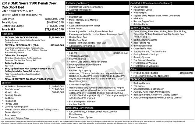 Used 2019 GMC Sierra 1500 Denali w/ Technology Package AWD/4WD image 11