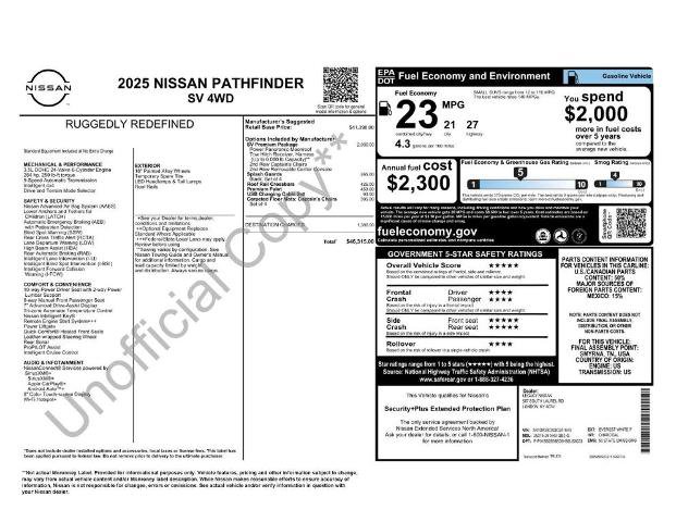 Certified 2025 Nissan Pathfinder SV w/ SV Premium Package AWD/4WD image 28