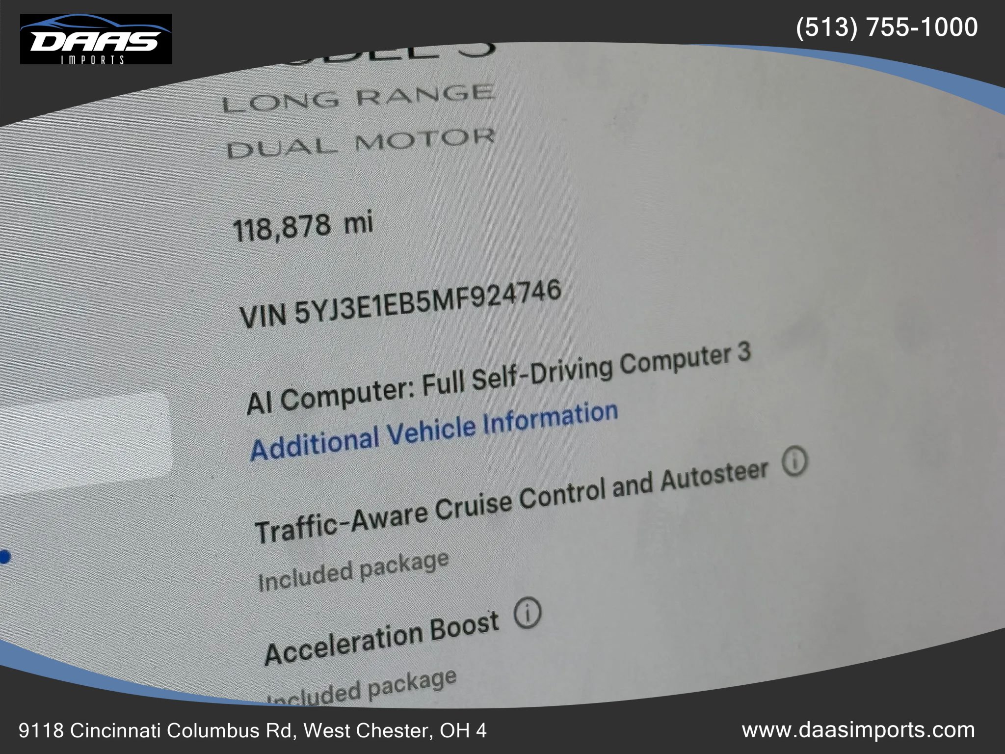 Used 2021 Tesla Model 3 Long Range AWD/4WD image 53