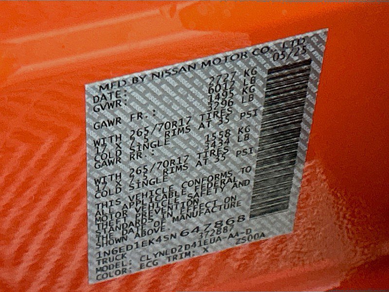 New 2025 Nissan Frontier PRO-4X image 29