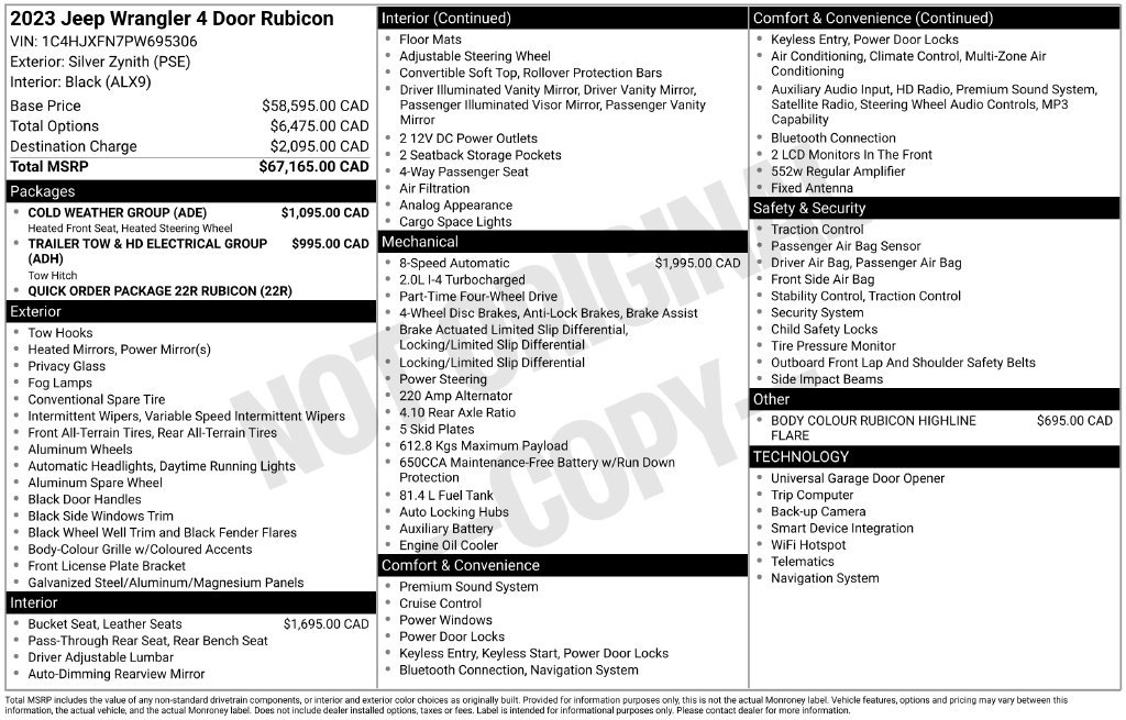 Used 2023 Jeep Wrangler Unlimited Rubicon AWD/4WD image 10