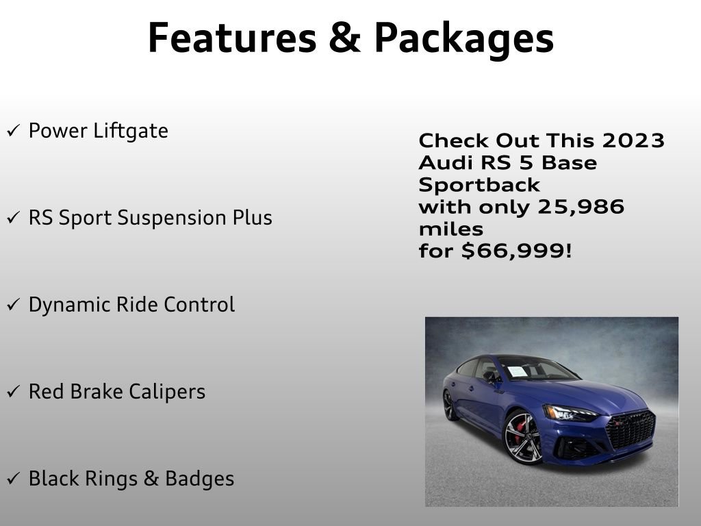 Used 2023 Audi RS 5 Sportback image 12