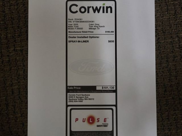 New 2025 Ford F350 King Ranch w/ Chrome Package image 2