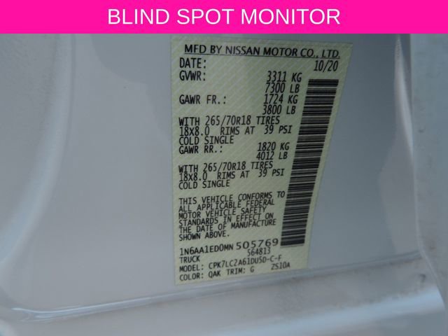 Used 2021 Nissan Titan SV w/ SV Convenience Package image 17