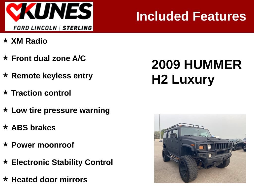 Used 2009 HUMMER H2 Luxury AWD/4WD image 2