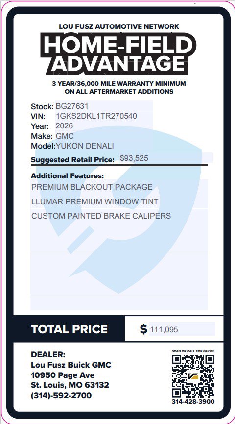 New 2026 GMC Yukon Denali w/ Sun & Power Step Package image 2