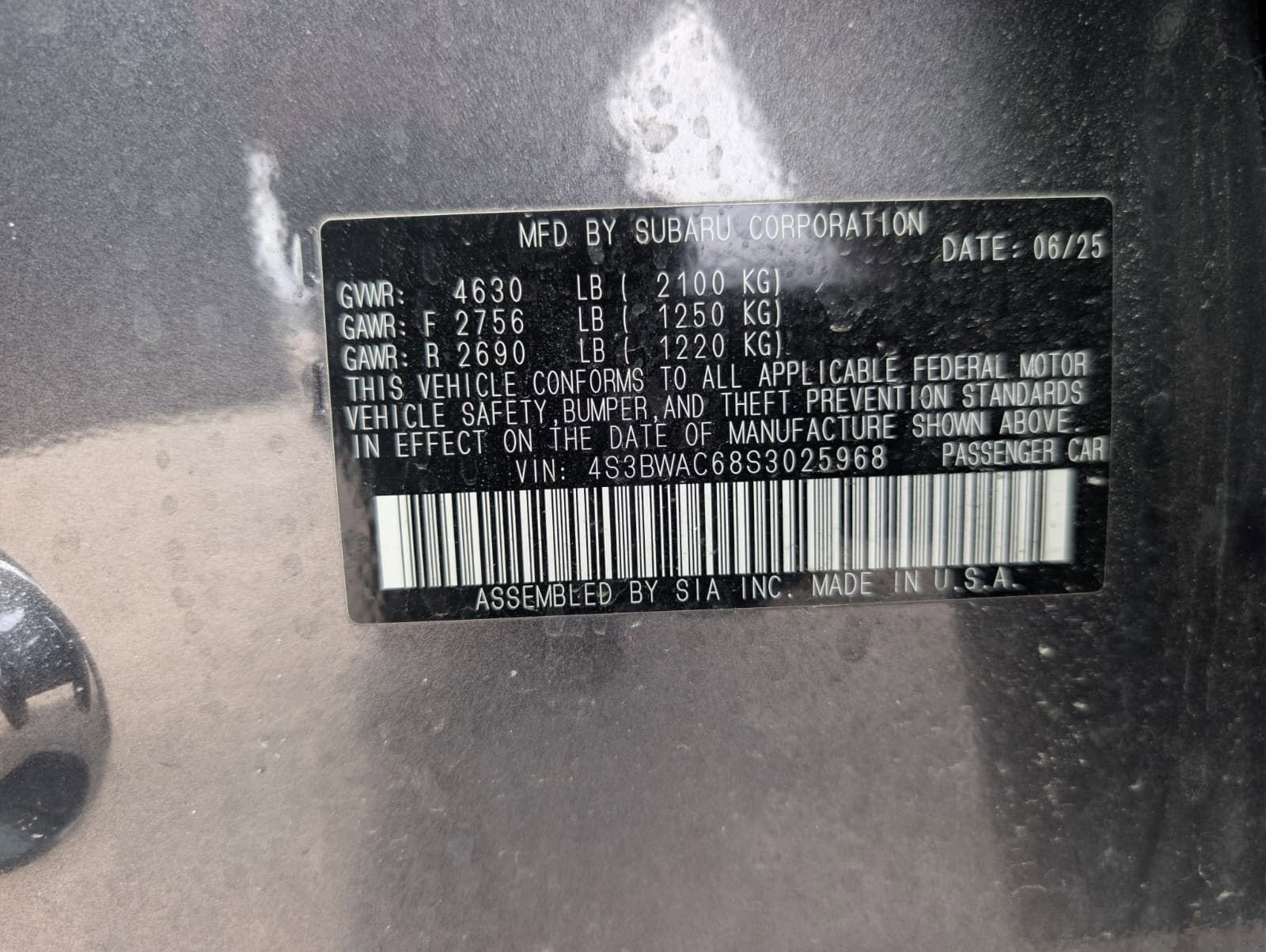 Certified 2025 Subaru Legacy Premium image 36