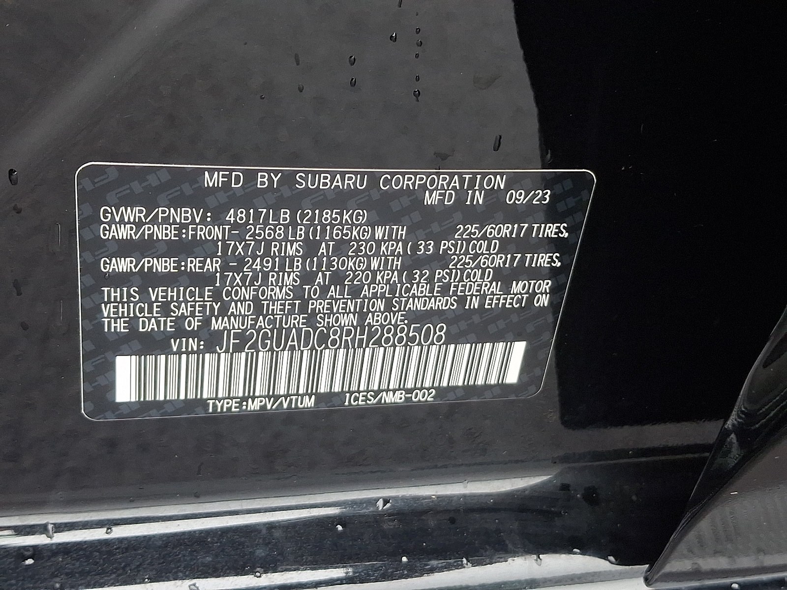 Certified 2024 Subaru Crosstrek 2.0i Premium AWD/4WD image 27