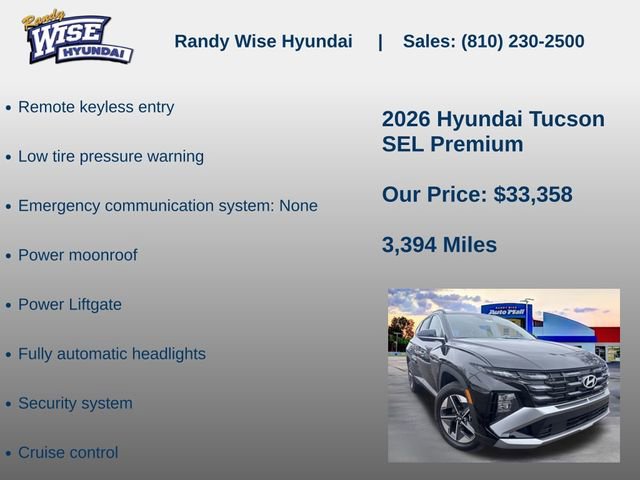 New 2026 Hyundai Tucson SEL AWD/4WD image 10