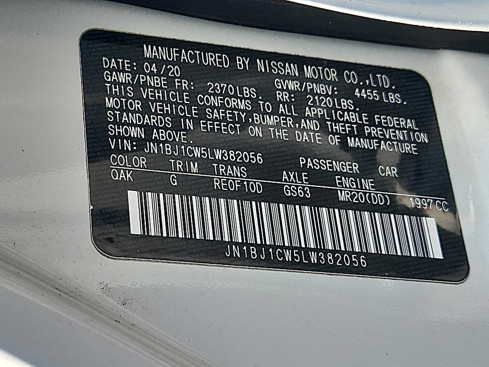 Used 2020 Nissan Rogue Sport S AWD/4WD image 26