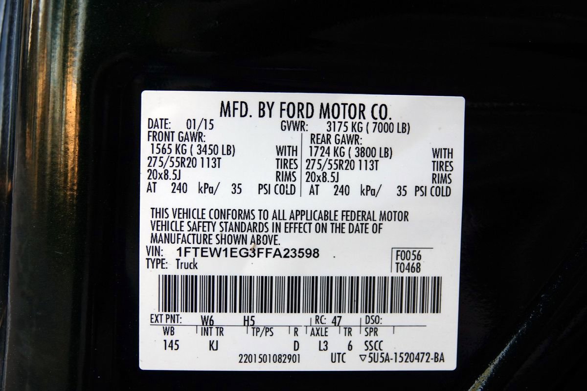 Used 2015 Ford F150 King Ranch w/ Equipment Group 601A Luxury image 38