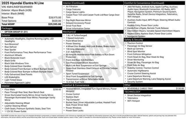 New 2025 Hyundai Elantra N Line image 4