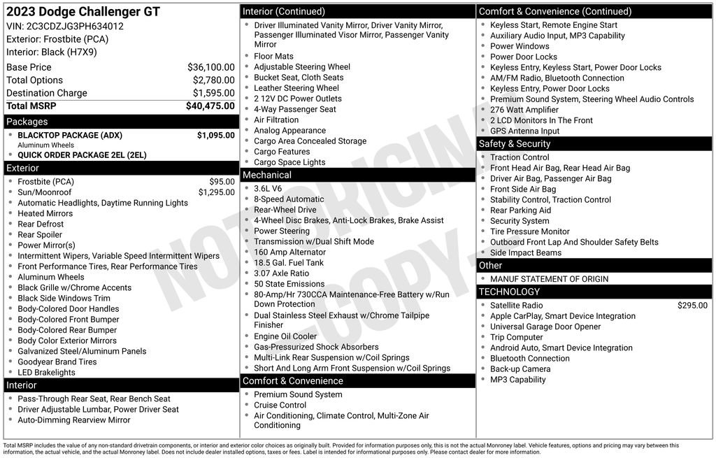 Used 2023 Dodge Challenger GT w/ Blacktop Package image 22