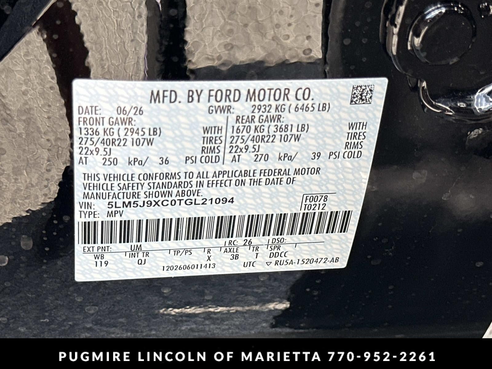 New 2026 Lincoln Aviator Black Label AWD/4WD image 34