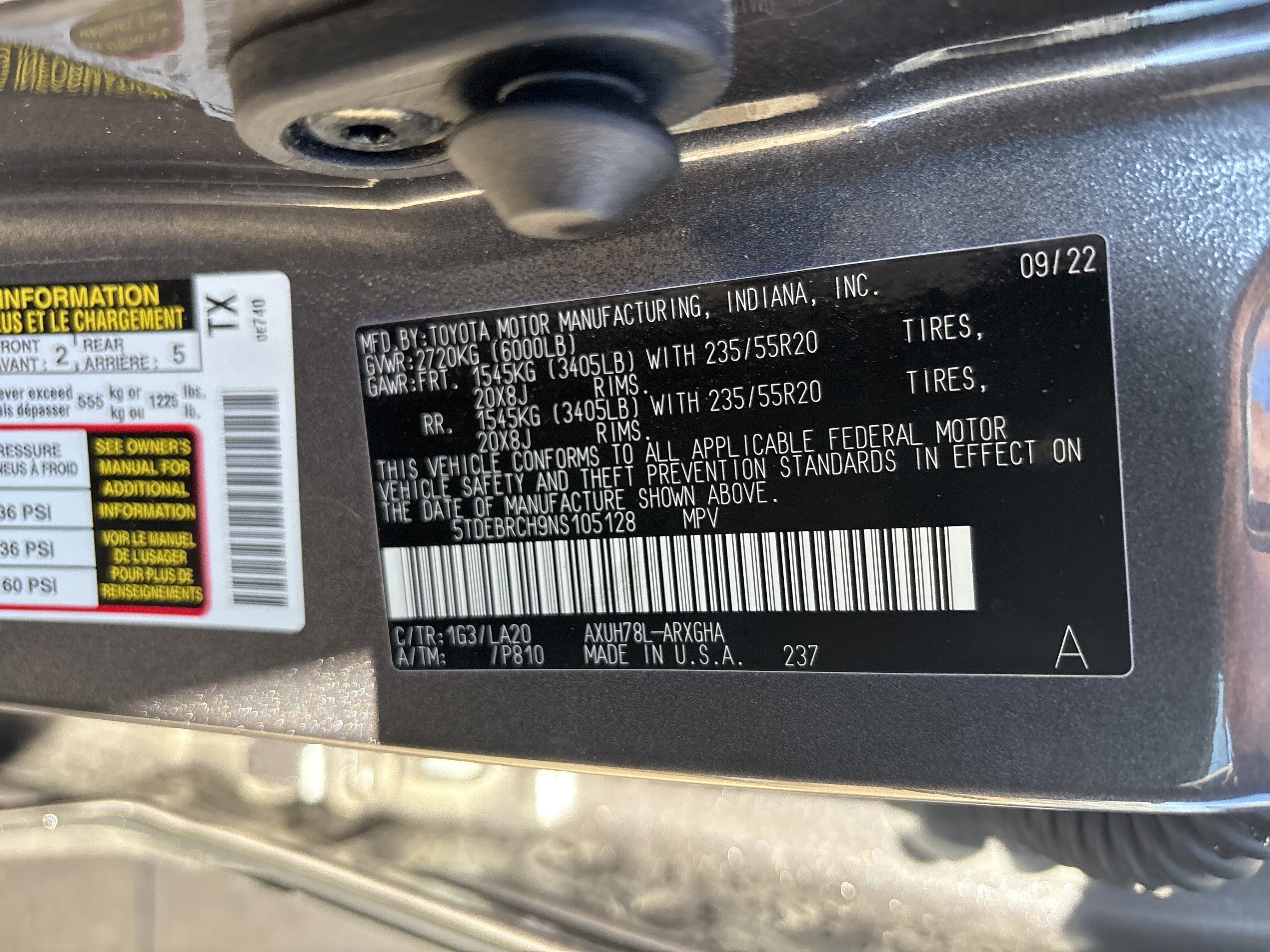 Used 2022 Toyota Highlander Platinum image 35