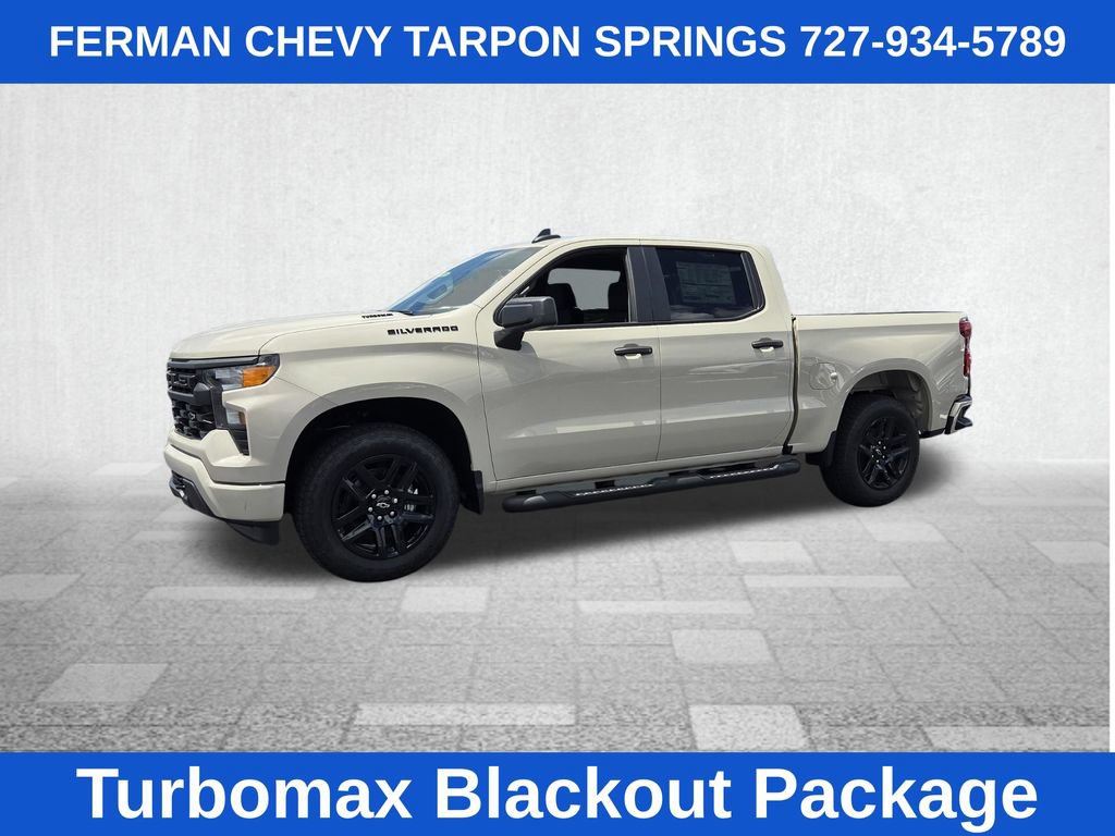 New 2026 Chevrolet Silverado 1500 Custom w/ Turbomax Blackout Package RWD image 5