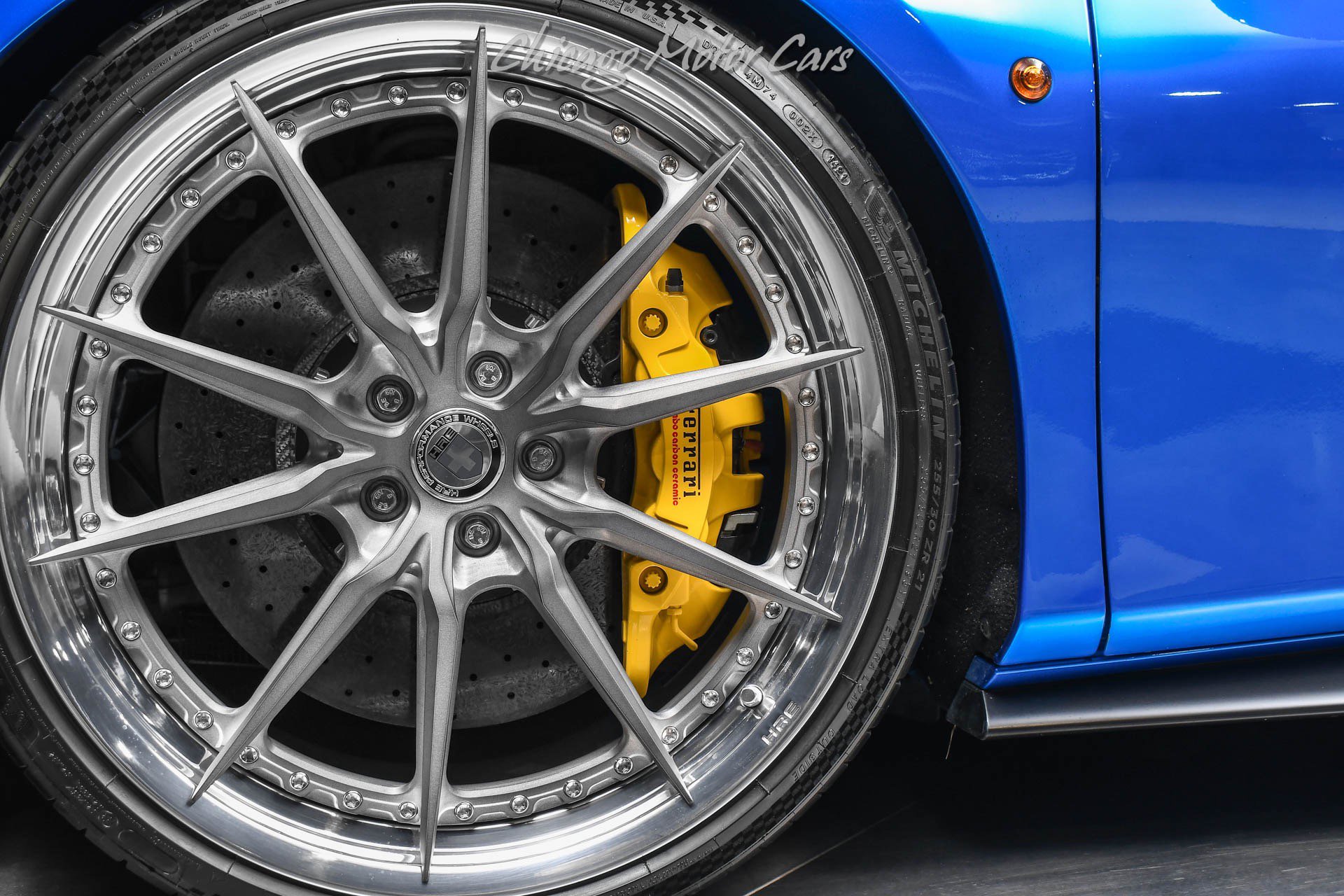 Used 2020 Ferrari 488 Pista Coupe Blu Corsa HRE Wheels Ful image 48